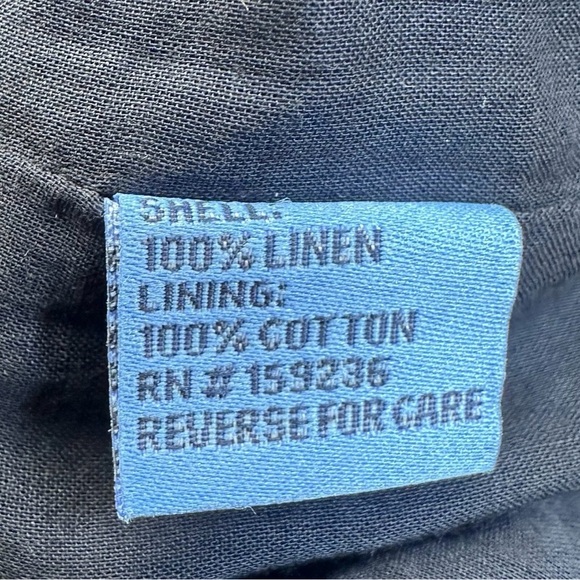 J. McLaughlin Split Round Neck
Blue Linen Dress Size Small - Picture 9 of 10